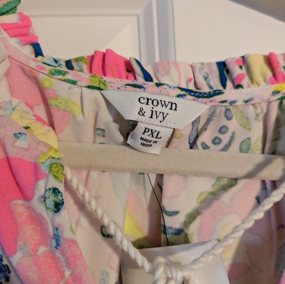 Crown And Ivy Paisley Floral Mar Dress pXL NWT - Picture 3 of 6